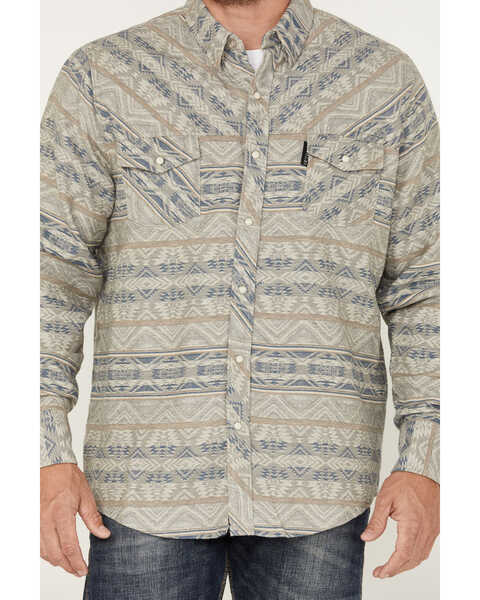 Image #3 - Outback Trading Co Men's Lucas Long Sleeve Performance Shirt, Grey, hi-res