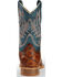 Image #7 - Horse Power Boys' Seas the Day Fish Print Boots - Square Toe, Cognac, hi-res