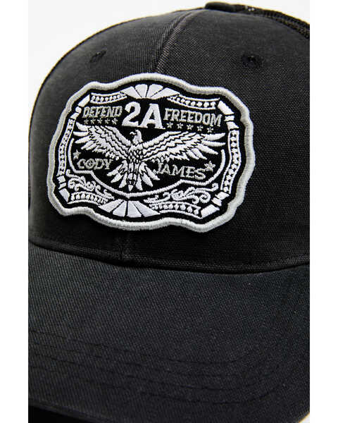 Image #2 - Cody James Men's 2A Freedom Eagle Ball Cap, Black, hi-res