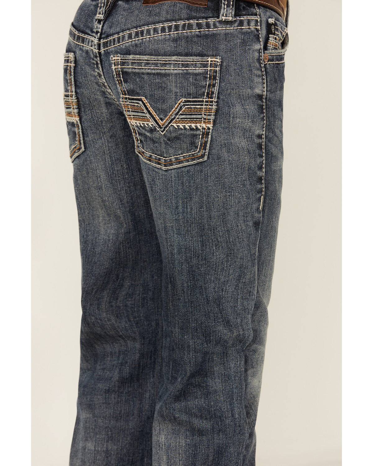 Image #4 - Rock & Roll Denim Boys' Bootcut Stretch Denim Jeans, Blue, hi-res