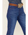 Image #2 - Wrangler Retro Women's Frances Medium Wash High Rise Trouser Stretch Denim Jeans, Medium Wash, hi-res
