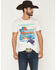 Image #1 - RANK 45&reg; Men's Bull Desert Bull Rider Short Sleeve Graphic T-Shirt, Natural, hi-res