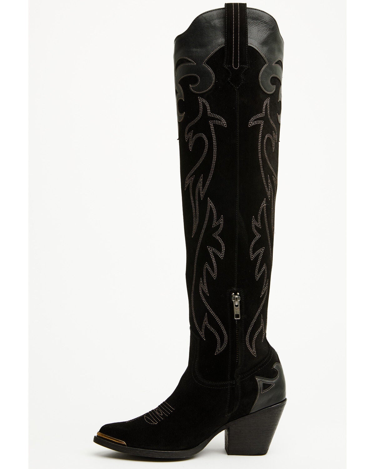 Image #3 - Idyllwind Women's Cordero Suede Tall Western Boots - Round Toe, Black, hi-res