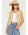 Image #1 - Scully Women's Suede Fringe Vest, Natural, hi-res