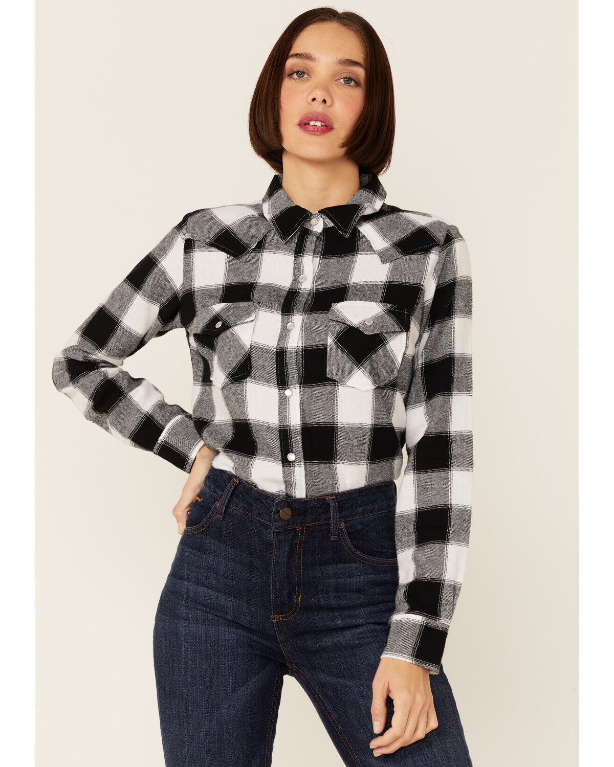 women's buffalo plaid sweatshirt
