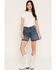 Image #1 - Wrangler Women's High Rise Dark Wash Summer Stretch Denim Jeans, Charcoal, hi-res