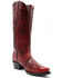 Image #1 - Ferrini Women's Scarlett Western Boots - Snip Toe, Red, hi-res
