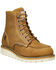 Image #1 - Carhartt Women's Wedge Sole Waterproof Moc Work Boots - Steel Toe, Light Brown, hi-res