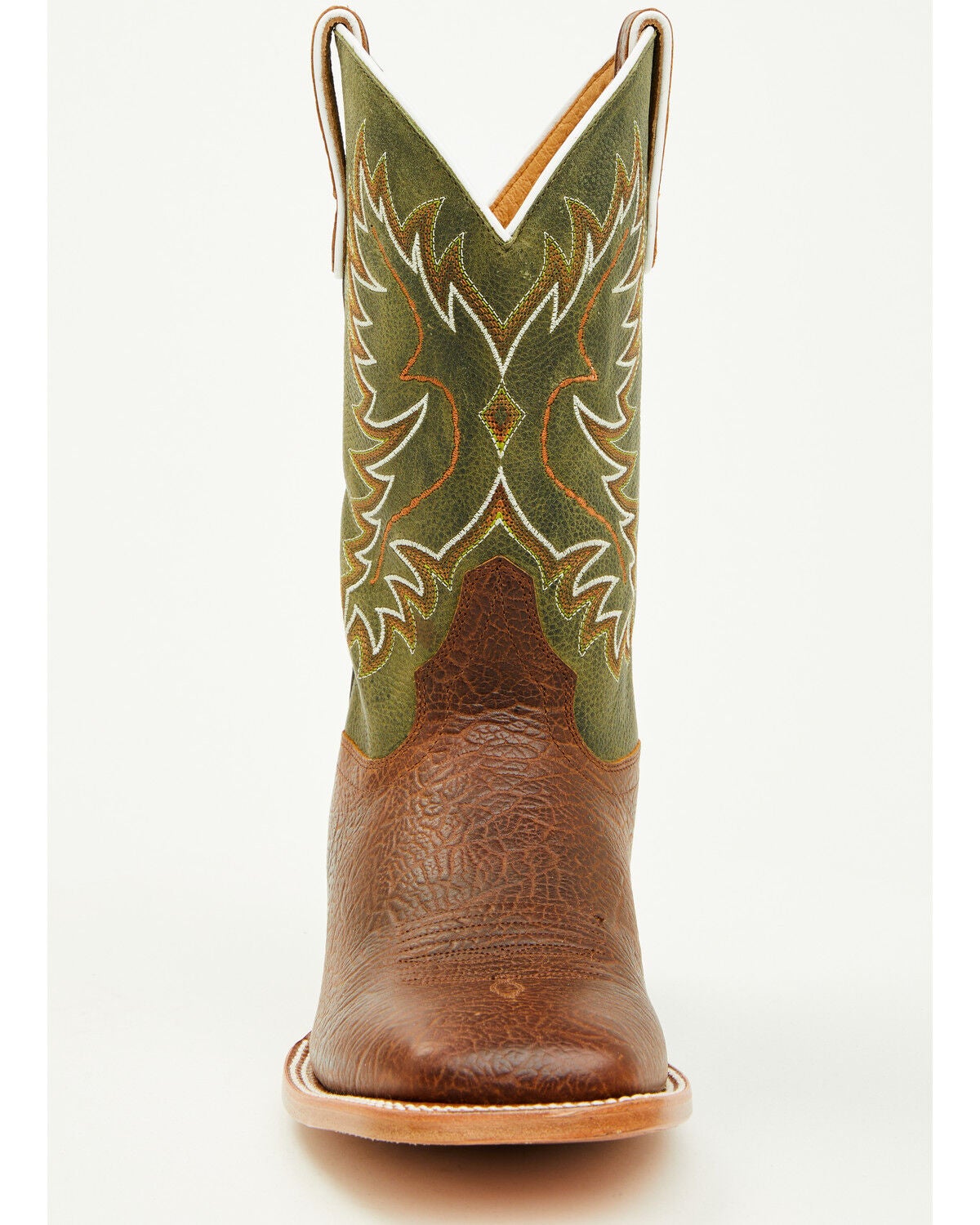 Image #4 - Cody James Men's Benson Western Boots - Broad Square Toe, Green, hi-res