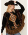 Image #1 - Cotton & Rye Women's Southwestern Fringe Pancho Sweater, , hi-res