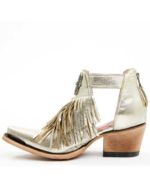 Junk Gypsy by Lane Lane Women's Kiss Me At Midnight Fashion Booties - Snip Toe, Silver, hi-res