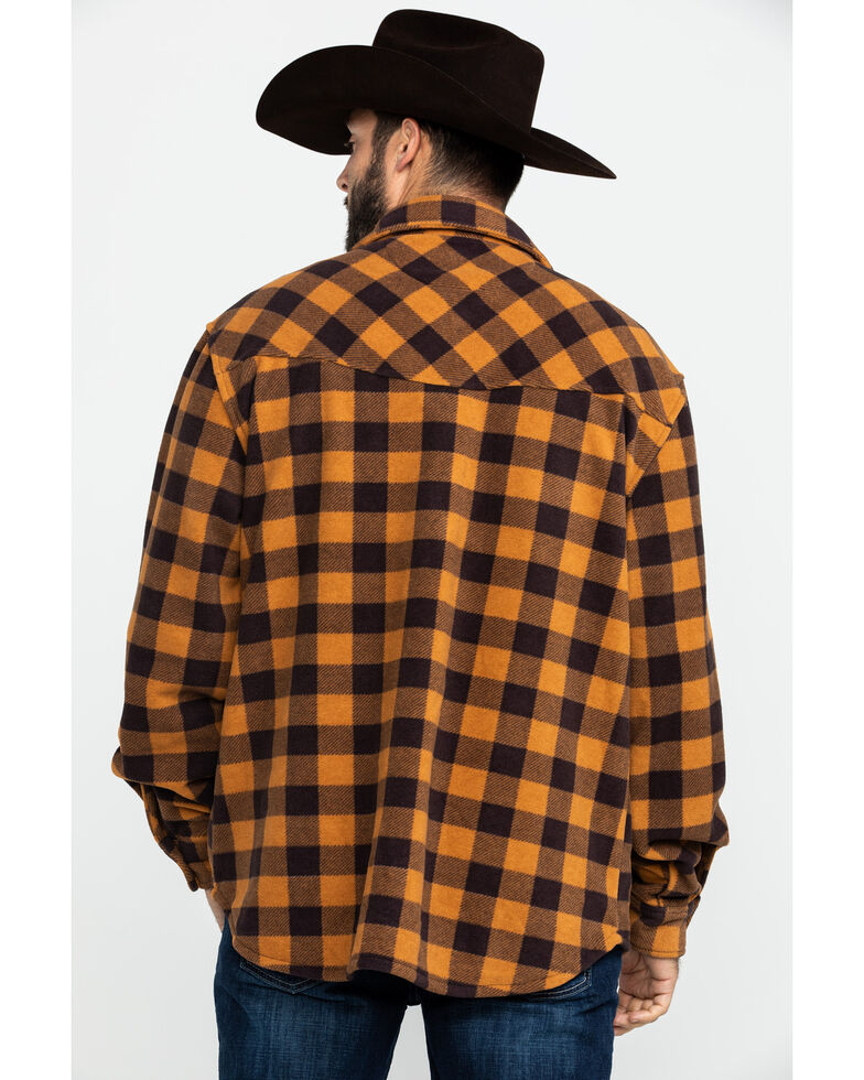 Outback Trading Co. Men's Big Flannel Shirt , Brown, hi-res