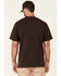 Image #4 - Hawx Men's Solid Dark Brown Forge Short Sleeve Work Pocket T-Shirt - Big, Dark Brown, hi-res