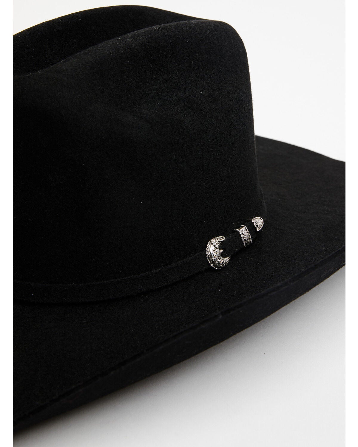 Image #2 - Justin Ryder 10X Felt Cowboy Hat, Black, hi-res