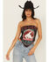 Image #1 - Blended Women's Rodeo Bandana Top, Black, hi-res