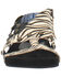 Dingo Women's Sage Brush Zebra Print Calf Hair Sandal, Black, hi-res