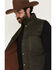 Image #2 - Dakota Grizzly Men's Sawtooth Microsuede Insulated Vest, Olive, hi-res