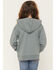 Image #4 - Wrangler Girls' Bold Logo Hoodie, Teal, hi-res