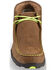 Image #4 - Twisted X Men's Lace-Up Driving Mocs - Steel Toe, Brown, hi-res
