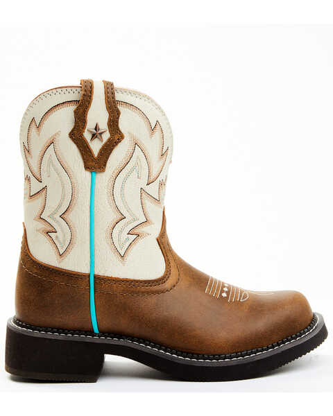 Image #2 - Shyanne Women's Fillies Cambria Western Boots - Round Toe , Brown, hi-res