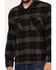 Image #3 - Brixton Men's Bowery Plaid Print Long Sleeve Button-Down Flannel Shirt, Black, hi-res