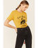 Ali Dee Women's Mustard Let's Rodeo Texas Graphic Tee, Mustard, hi-res