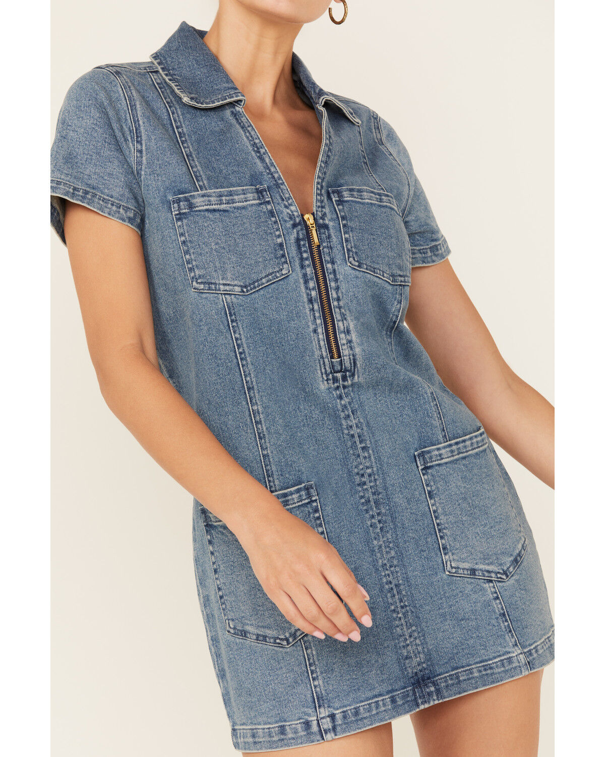 Image #3 - Show Me Your Mumu Women's Denim Mini Dress, Blue, hi-res