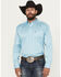 Image #1 - Ariat Men's Team Logo Long Sleeve Button-Down Western Shirt, Light Blue, hi-res