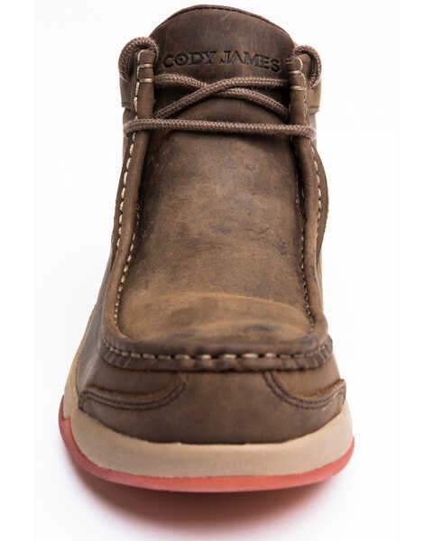 Image #4 - Cody James Men's Low Cut Casual Driver Work Boots - Composite Toe, Brown, hi-res