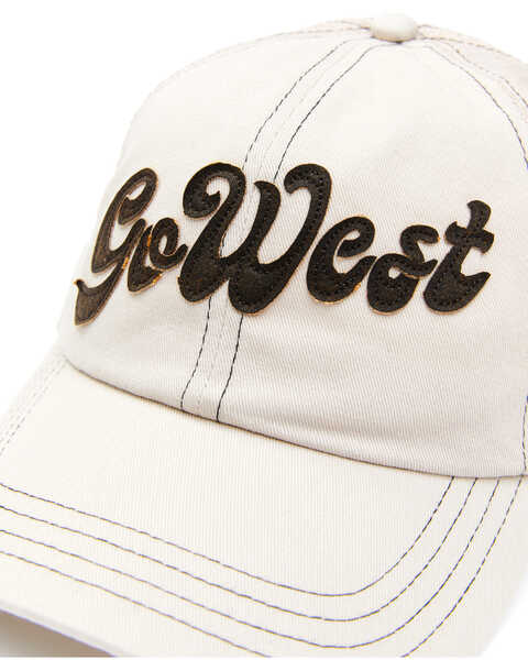 Shyanne Women's Go West Embroidered Mesh-Back Ball Cap , Cream, hi-res