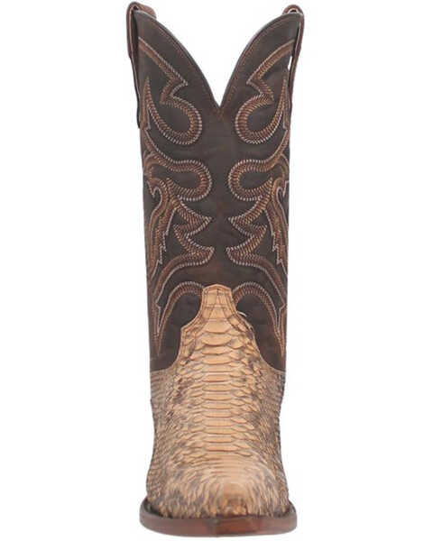 Image #4 - Dan Post Men's Exotic Python Western Boots - Snip Toe, Sand, hi-res