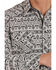 Image #3 - Rock & Roll Denim Men's Southwestern Chambray Print Long Sleeve Western Shirt, Black, hi-res