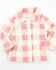 Image #1 - Urban Republic Infant Girls' Plaid Print Snap Shacket, Pink, hi-res