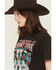 Image #2 - Rock & Roll Denim Women's Honky Tonk Graphic Short Sleeve Graphic Tee, Black, hi-res