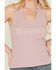 Image #3 - White Crow Women's Howdy Embroidered Tank, Lavender, hi-res
