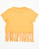 Image #3 - Shyanne Toddler Girls' It's About To Get Western Fringe Short Sleeve Graphic Tee, Gold, hi-res