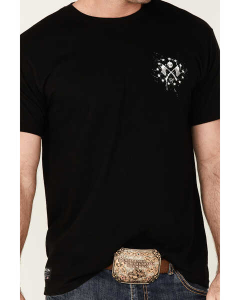 Image #3 - Howitzer Men's American Patriot Sons Of Liberty Graphic Short Sleeve T-Shirt , Black, hi-res
