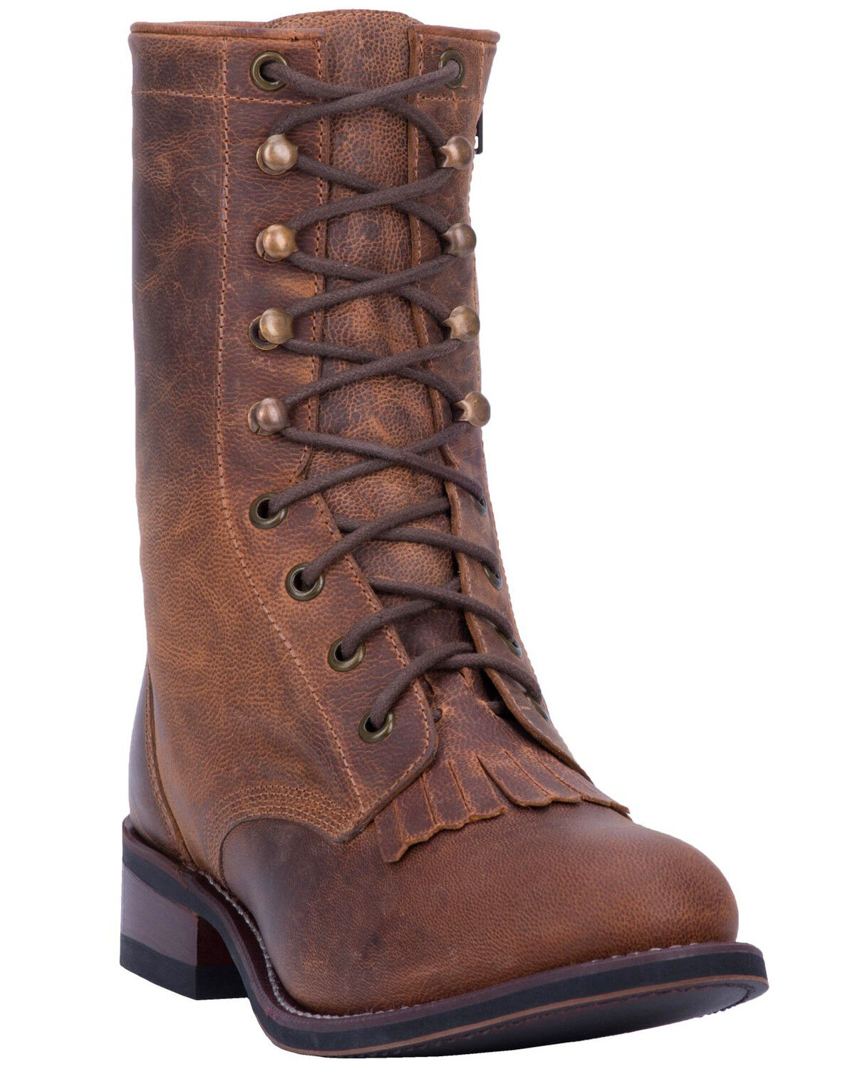 Image #1 - Laredo Women's Sara Rose Lace-Up Western Boots - Round Toe, , hi-res