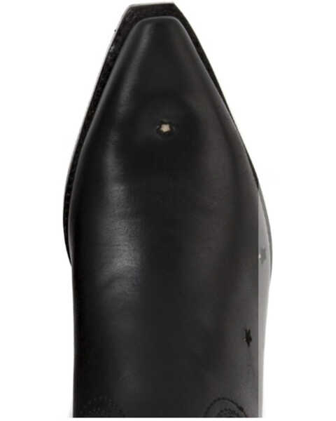 Image #4 - Ranch Road Boots Women's Presidio Star Inlay Tall Western Boots - Snip Toe, Black, hi-res