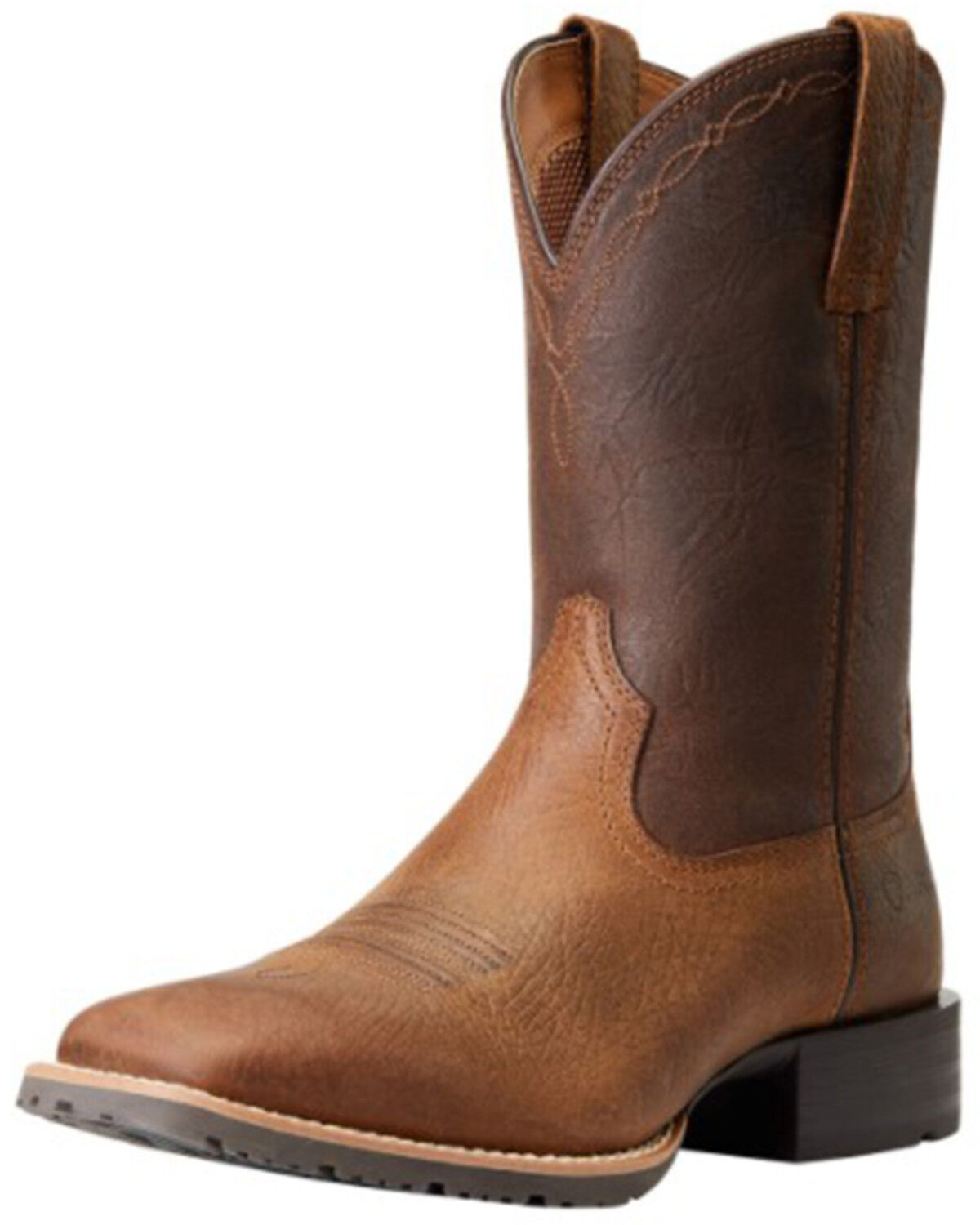 Image #1 - Ariat Men's Hybrid Grit Premium Full-Grain Performance Western Boots - Broad Square Toe, , hi-res