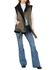 Image #2 - Frye Women's Belted Faux Shearling Vest, Olive, hi-res