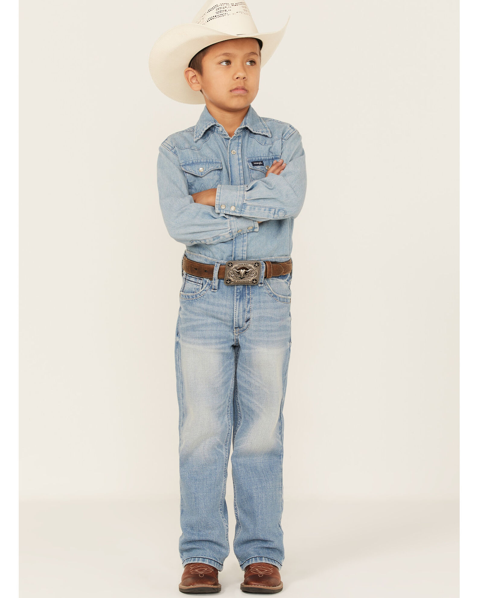 Product Name: Cody James Boys' Arlo Light Wash Slim Bootcut Jeans