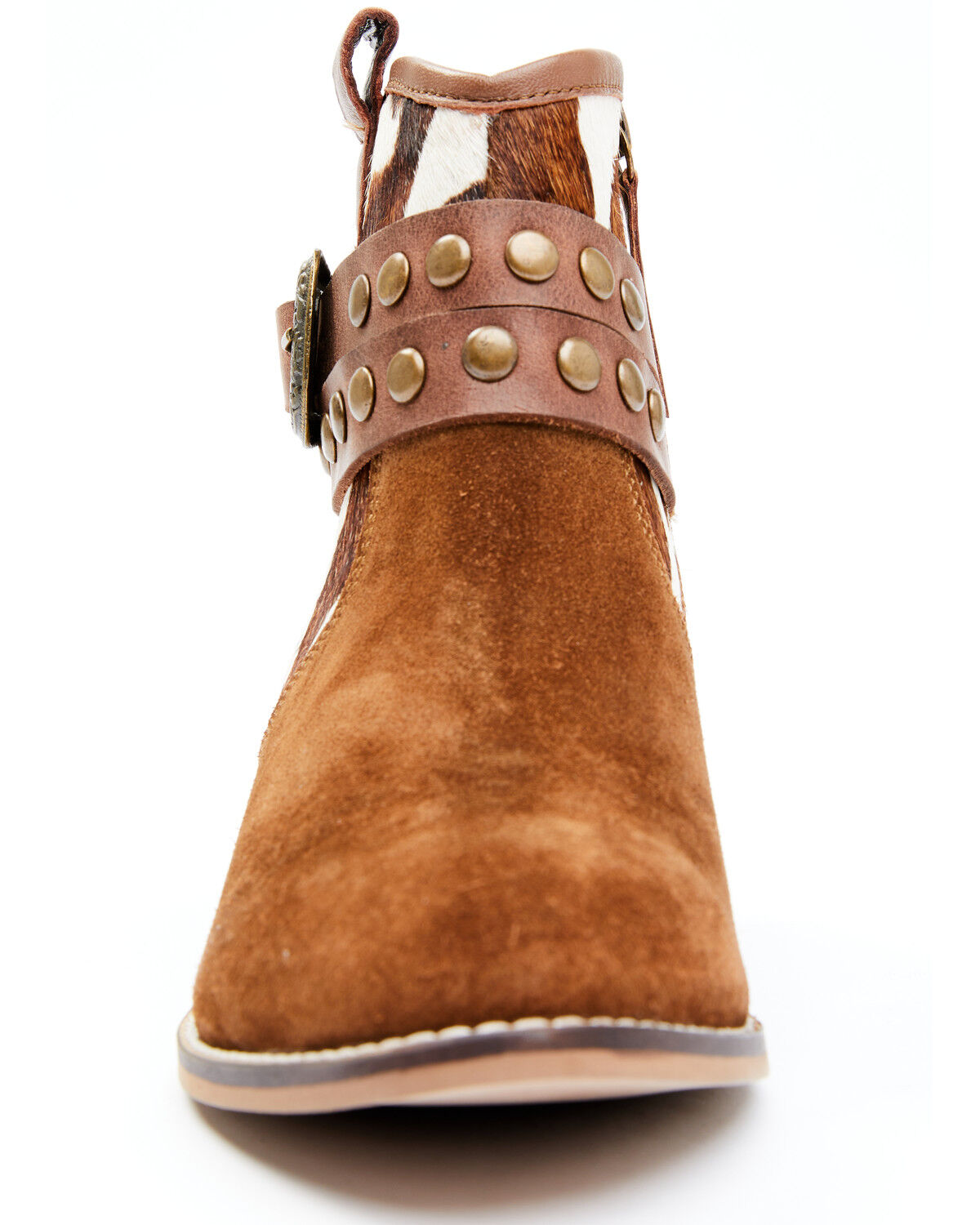 Image #3 - Shyanne Women's Raelynn Fashion Booties - Round Toe, Brown, hi-res