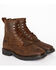 Cody James Men's 8" Waterproof Lace-Up Kiltie Work Boots - Square Toe, Brown, hi-res