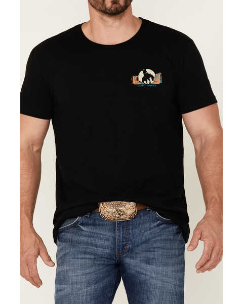Cody James Men's American Rodeo Graphic Short Sleeve T-Shirt , Black, hi-res