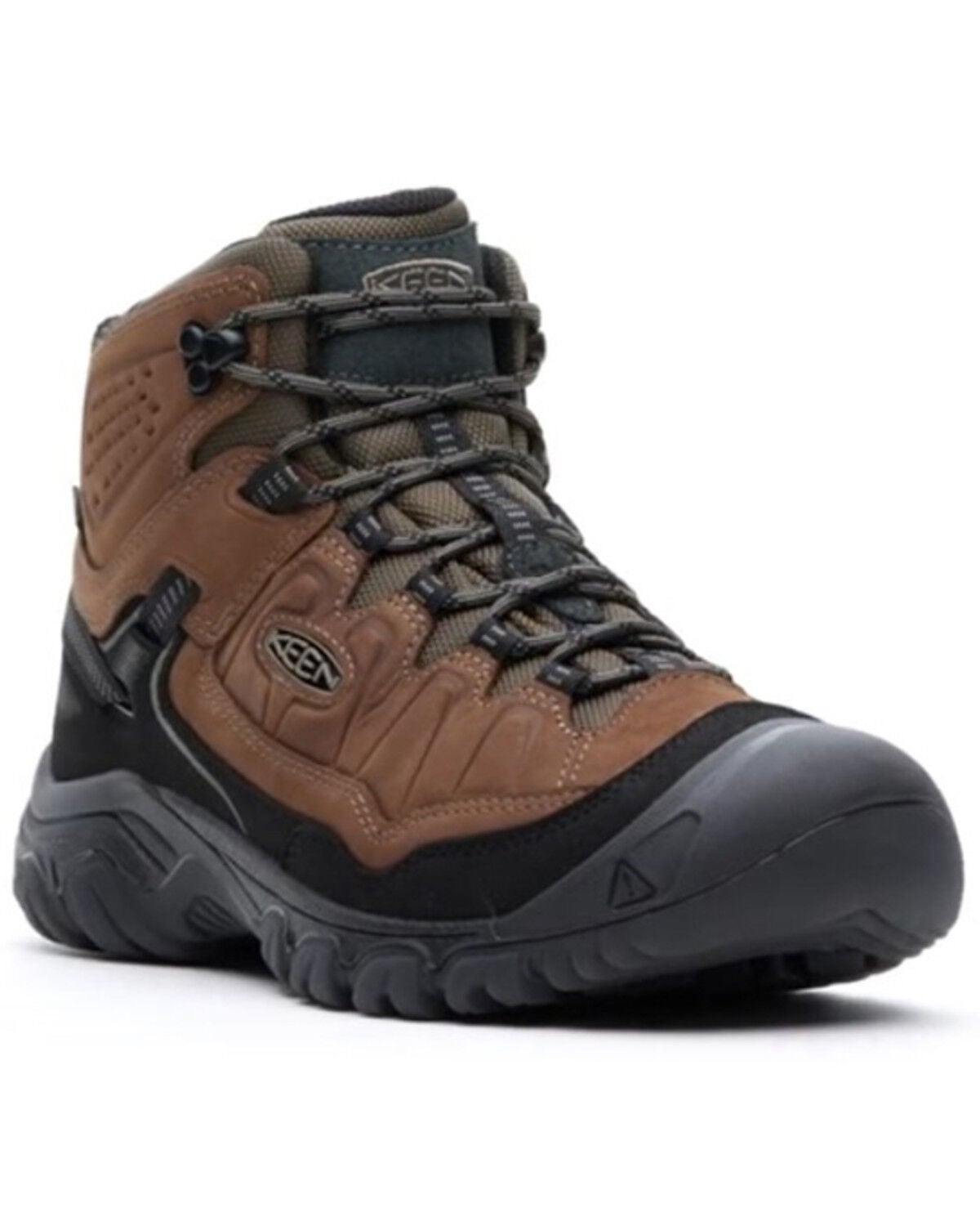 Keen Men's Targhee IV Wide Waterproof Hiking Boots - Soft Toe, Brown, hi-res