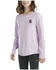 Image #3 - Carhartt Little Girls' Desert Logo Long Sleeve Graphic Shirt, Purple, hi-res