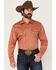 Image #1 - Wrangler Retro Men's Solid Long Sleeve Snap Western Shirt, , hi-res