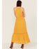 Image #4 - Molly Bracken Women's Lace Trim Midi Dress, Mustard, hi-res