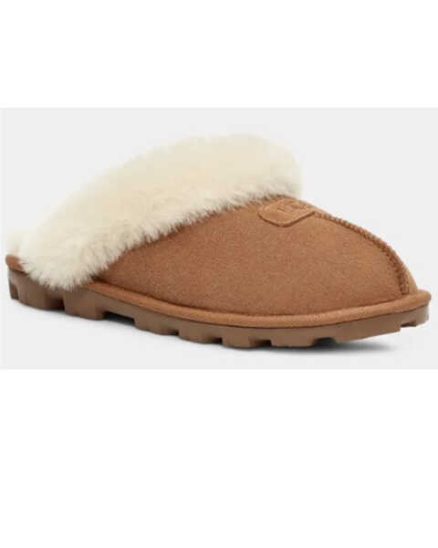 Image #1 - UGG Women's Coquette Slippers - Round Toe, Brown, hi-res